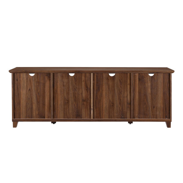 Goodwin Dark Walnut and Black TV Console with Four Panel Door, image 3