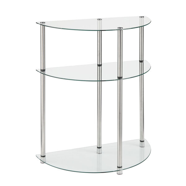 3 Tier Glass Entryway Table, image 1