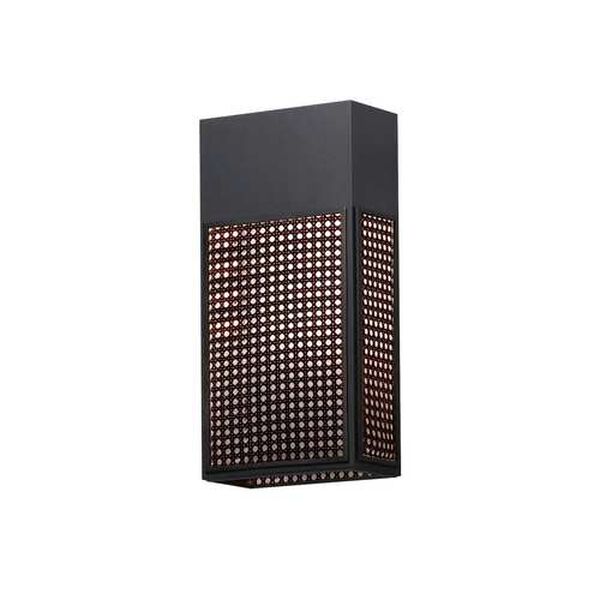 Lattice Black 16-Inch LED Outdoor Wall Sconce, image 1