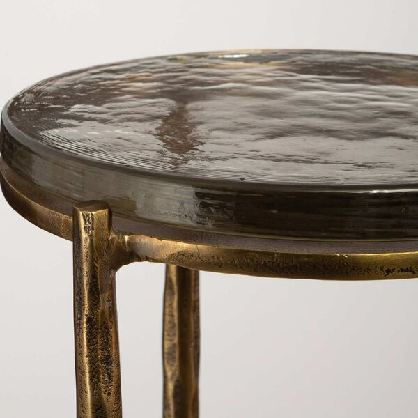 Eternity Antique Brass End Table, image 4