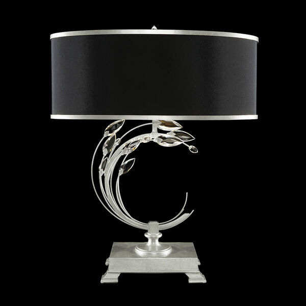 Crystal Laurel Silver and Black One-Light Table Lamp, image 1