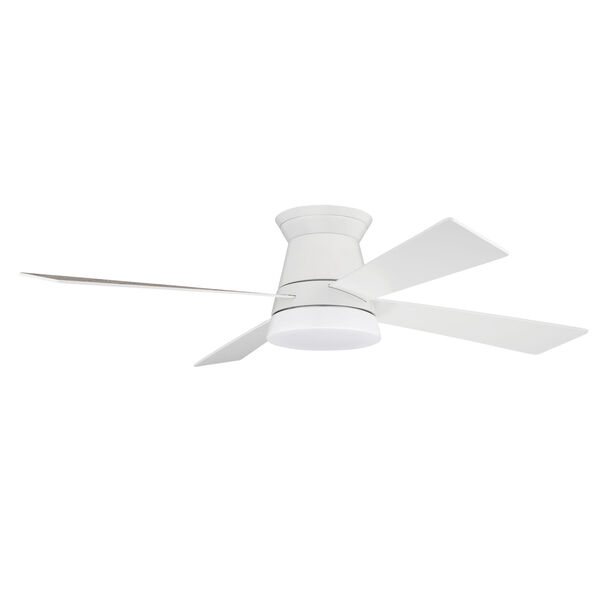 Revello White 52-Inch LED Ceiling Fan, image 1