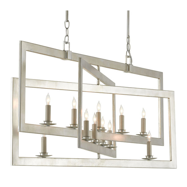 Middleton Contemporary Silver 11-Light Chandelier, image 2