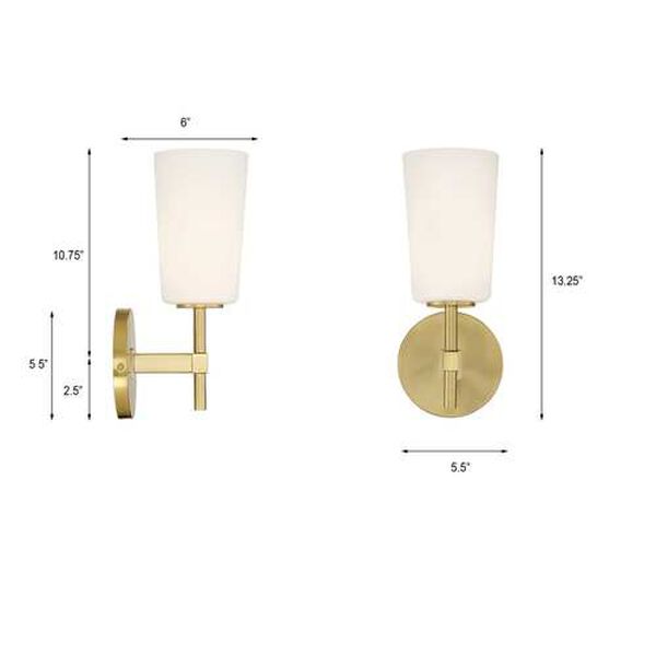 Colton Aged Brass One-Light Wall Sconce, image 5