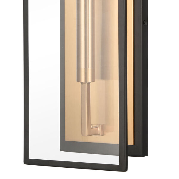 Gianni Matte Black and Satin Brass One-Light Wall Sconce, image 6