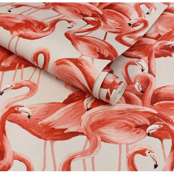 Flamingo Cheeky Pink Removable Wallpaper, image 5