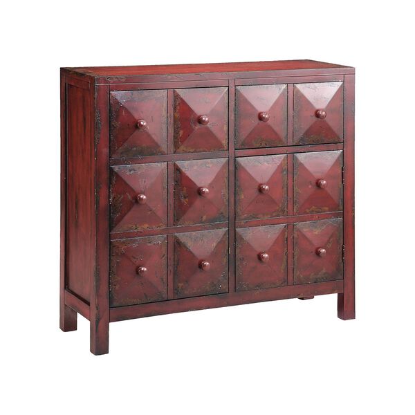Maris Hand-Painted Red Cabinet, image 1