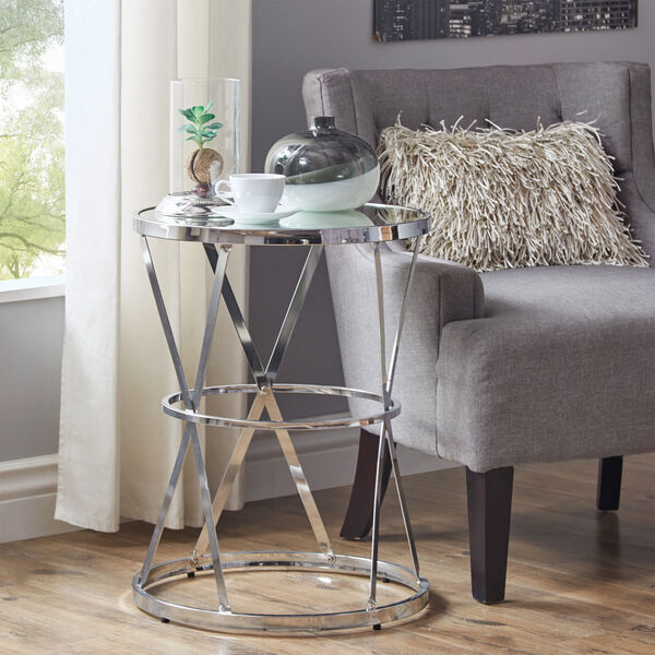 Cally Mirrored Accent Table, image 2