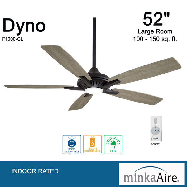 Dyno Coal 52-Inch LED Ceiling Fan, image 5