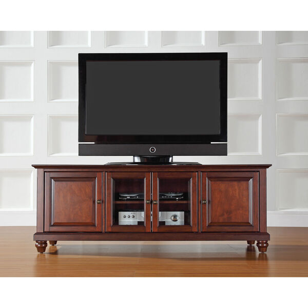 Cambridge 60-Inch Low Profile TV Stand in Vintage Mahogany Finish, image 4