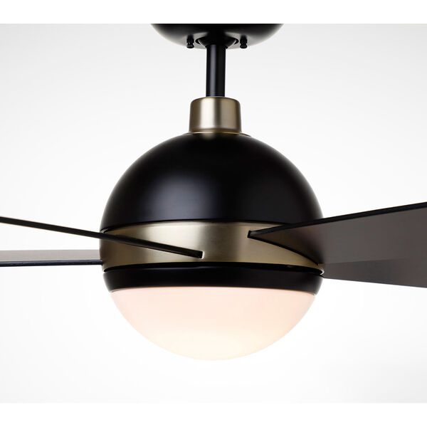 Barbebque Black with Satin Gold Accents LED Astor Ceiling Fan, image 6