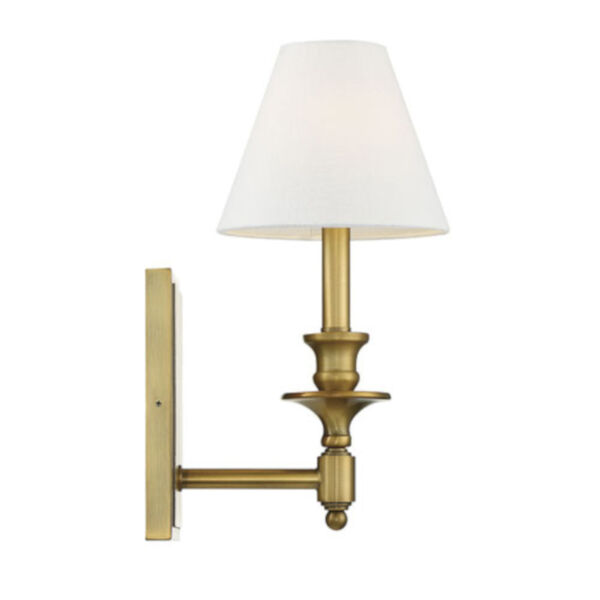 Preston Polished Brass Seven-Inch One-Light Wall Sconce, image 4