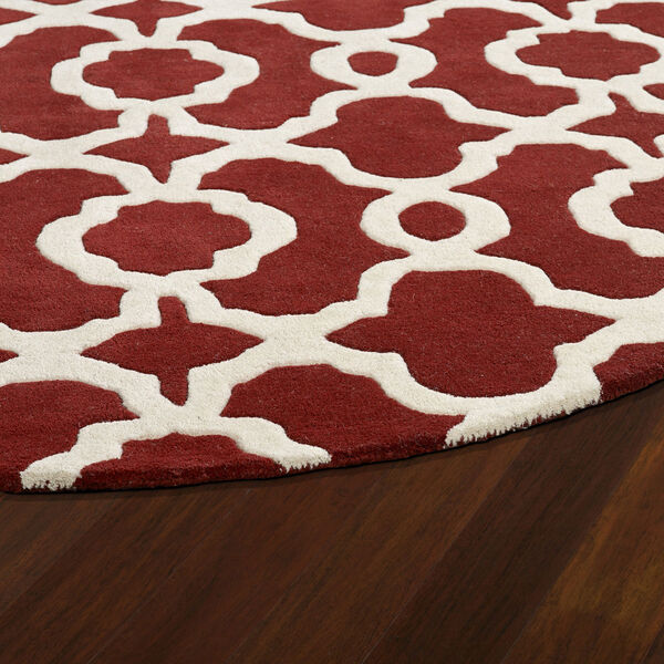 Revolution Red Hand Tufted 9Ft. 9In Round Rug, image 3