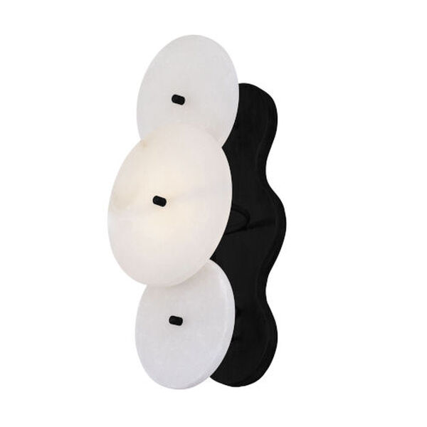 Cosmos Matte Black One-Light Wall Sconce, image 1