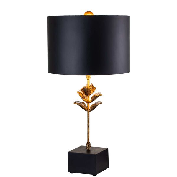 Camilia Matte Black and Gold Table Lamp, image 1
