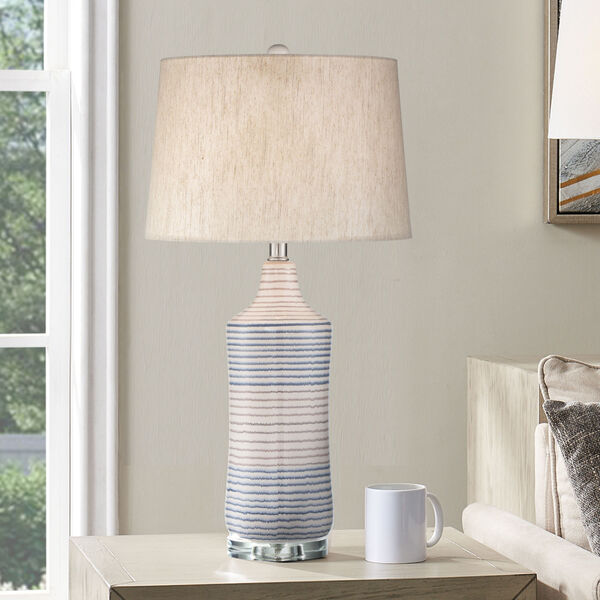 Fedella Striped One-Light Table Lamp, image 2