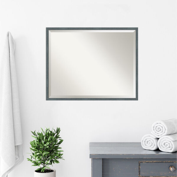 Dixie Blue and Gray 29W X 23H-Inch Bathroom Vanity Wall Mirror, image 5