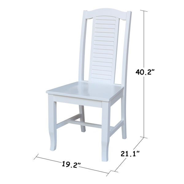 Seaside White Chair, Set of Two, image 3
