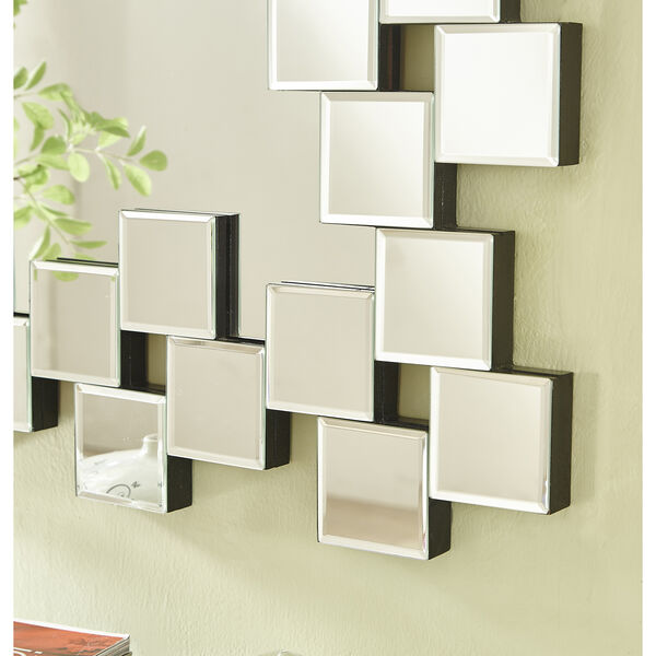 Sparkle Glass 31-Inch Tile Mirror, image 4