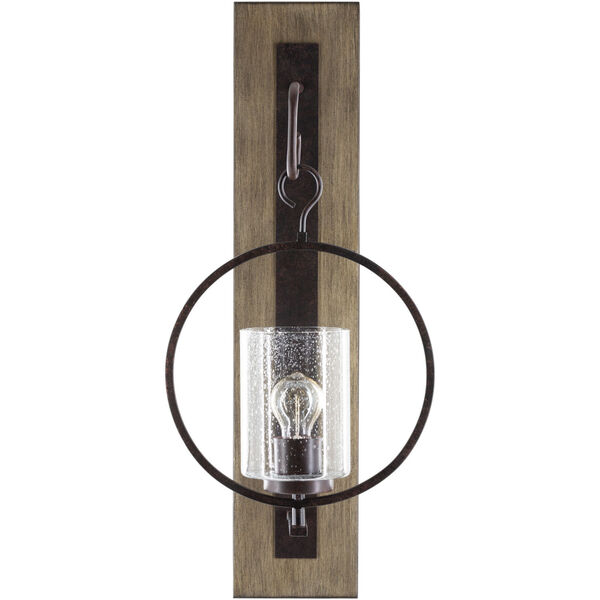 Nola Brown 12-Inch One-Light Wall Sconce, image 1