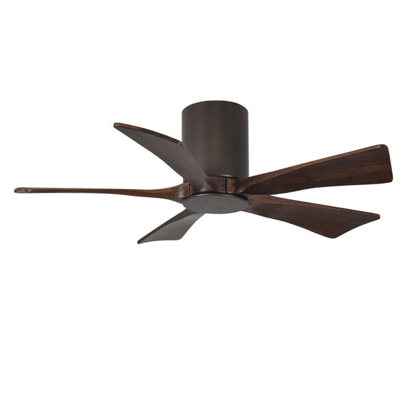 Irene-5HLK Textured Bronze 42-Inch Ceiling Fan with LED Light Kit and Walnut Tone Blades, image 4