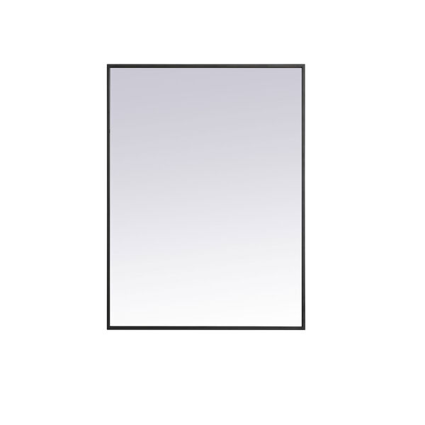 Eternity Black 27-Inch Rectangular Mirror, image 1