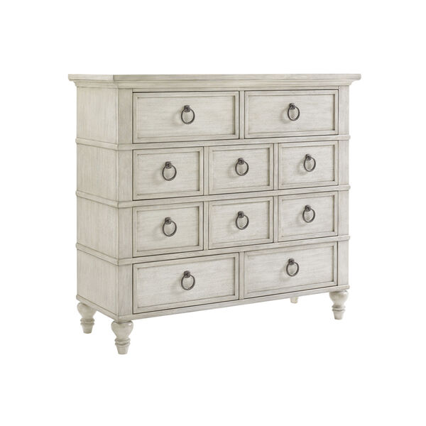 Oyster Bay White Fall River Drawer Chest, image 1