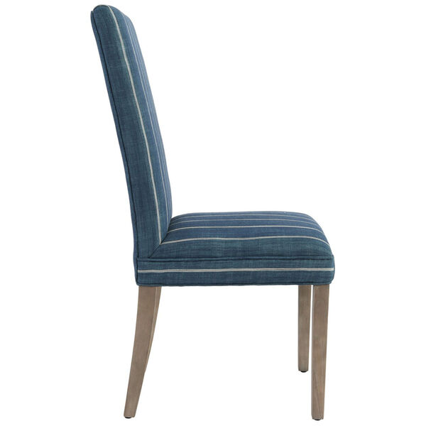 Akela Air Force Blue and  Black Upholstered Dining Chair, image 2