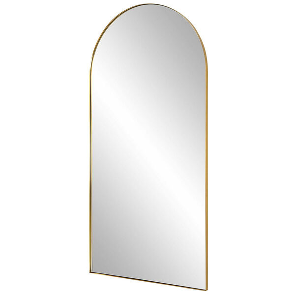 Crosley Antique Brass Arch Wall Mirror, image 3