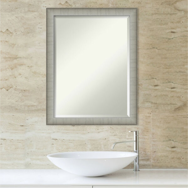 Elegant Pewter 21W X 27H-Inch Bathroom Vanity Wall Mirror, image 5