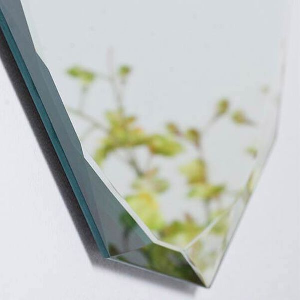Diamond Shaped Frameless Wall Mirror, image 3