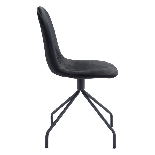 Slope Black Dining Chair, Set of Two, image 3