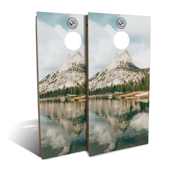 Mountain Lake Cornhole Board Set with 8 Bags, image 1