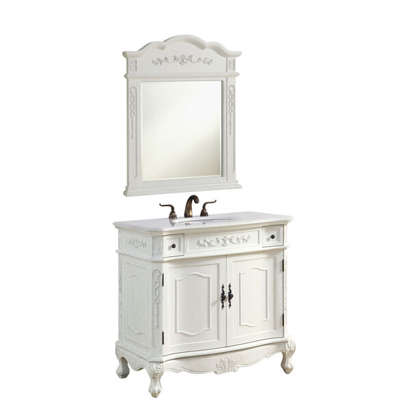 Danville Antique White 36-Inch Vanity Sink Set, image 3
