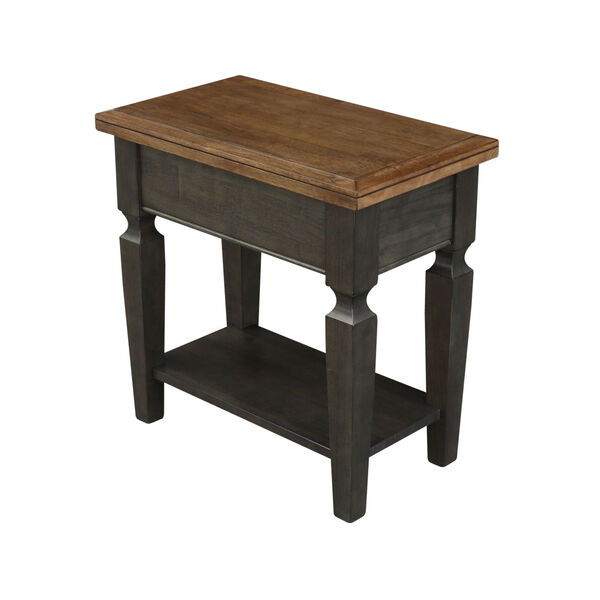 Vista Hickory and Washed Coal Side Table, image 1