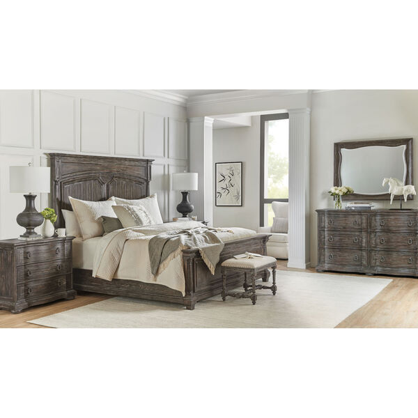 Traditions Rich Brown California King Panel Bed, image 3