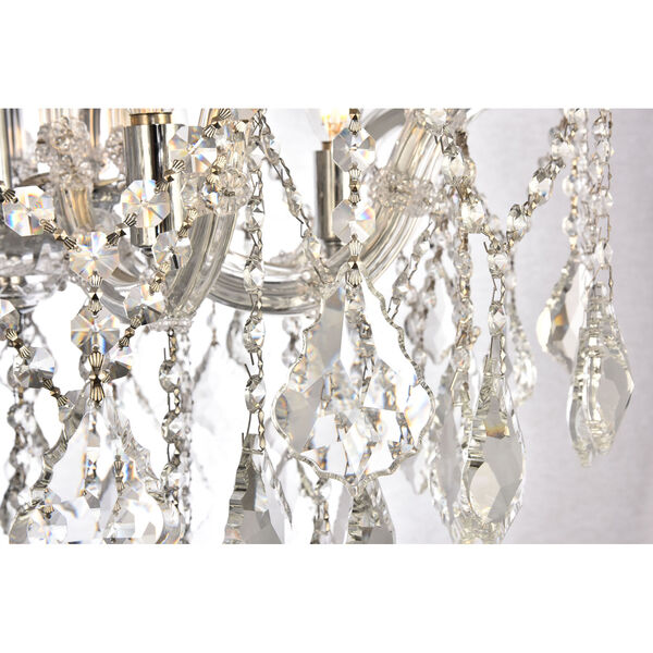 Maria Theresa Chrome 24-Inch Six-Light Flush Mount with Clear Royal Cut Crystal, image 3