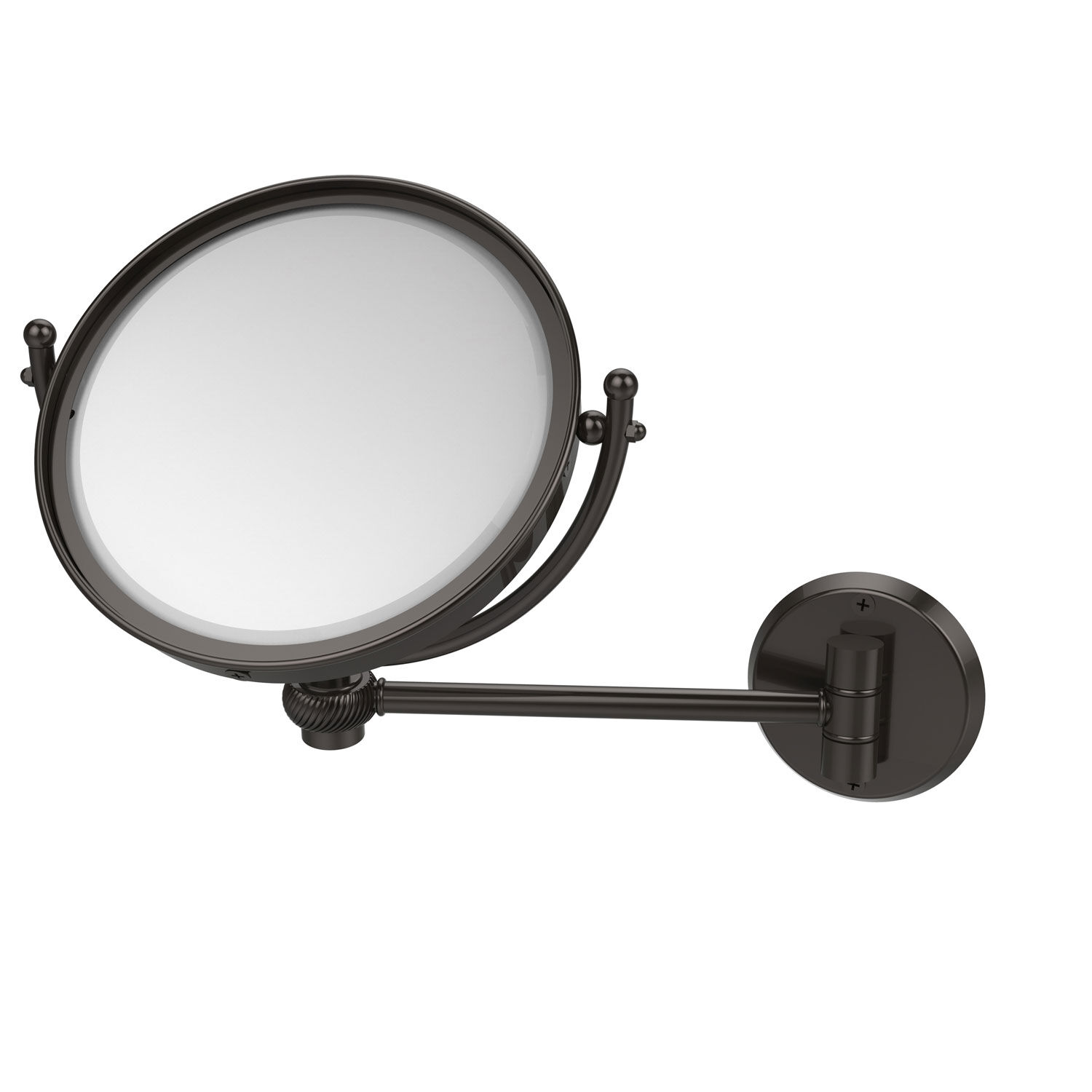 8 Inch Wall Mounted Make-Up Mirror 3X Magnification, Oil Rubbed Bronze