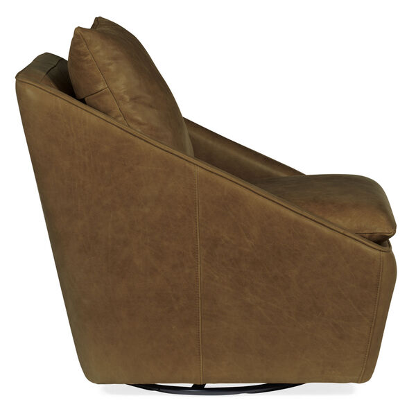 Coeval Brown Swivel Club Chair, image 3