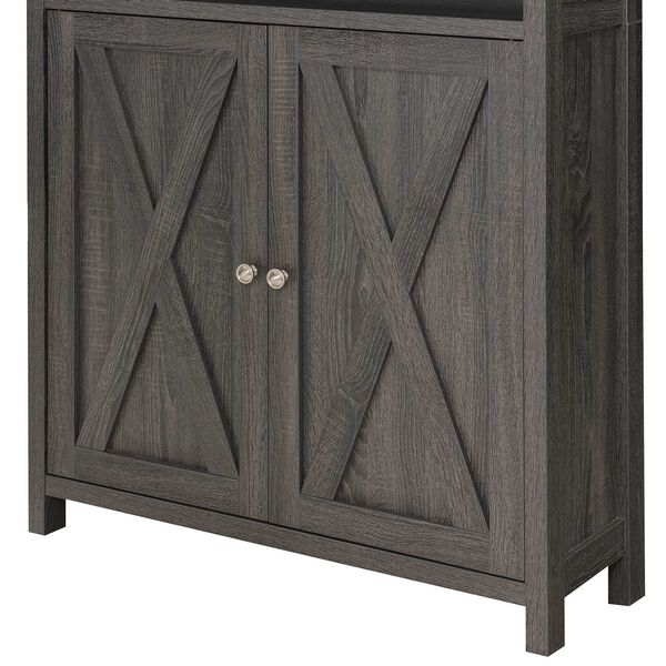 Oxford Weathered Kitchen Dining Storage Cabinet with Shelves, image 3