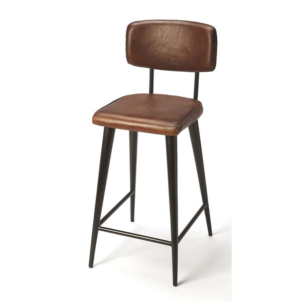 Brown 39-Inch Counter Bar Stool, image 1