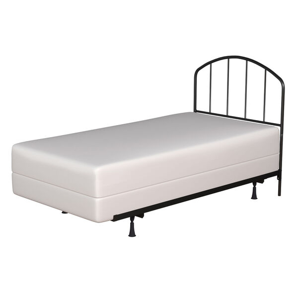 Tolland Black 39-Inch Metal Twin Headboard with Arched Spindle Design and Frame, image 6