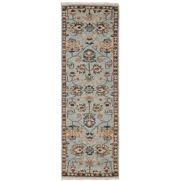 Carrington Gray Gold Red Area Rug, image 1