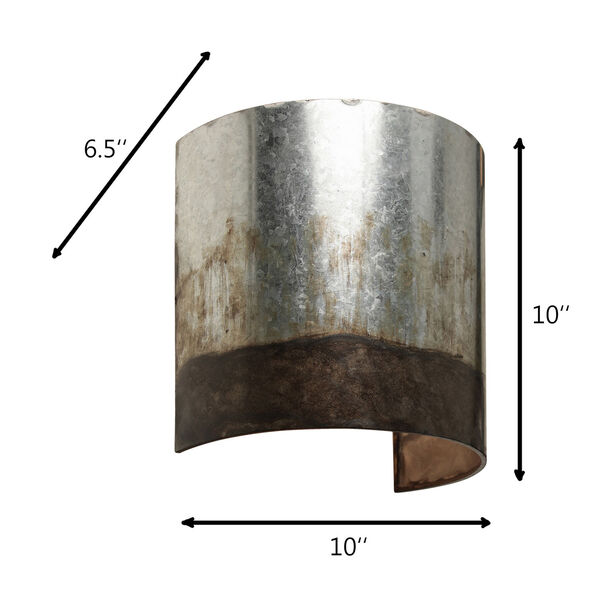 Cannery Ombre Galvanized One-Light Wall Sconce, image 5