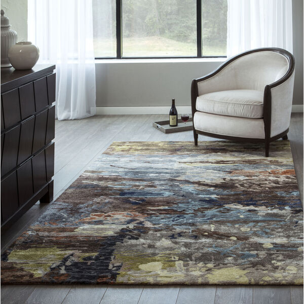 Millennia Abstract Multicolor Rectangular: 7 Ft. 6 In. x 9 Ft. 6 In. Rug, image 2