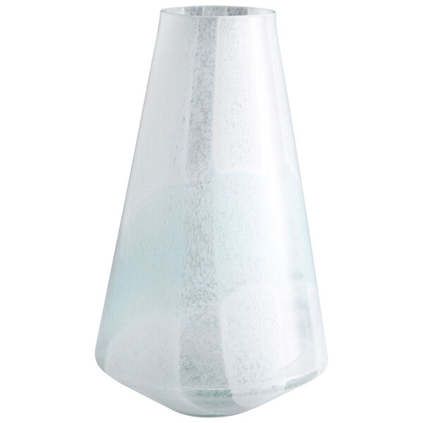 Sky Blue and White Large Backdrift Vase, image 1