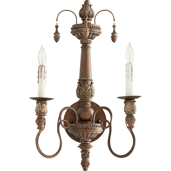 Salento Vintage Copper 11.5-Inch Two-Light Wall Sconce, image 1