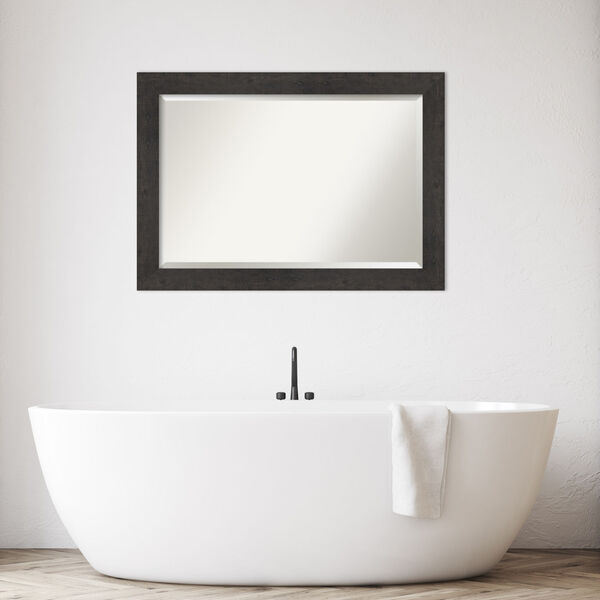 Espresso Frame 41W X 29H-Inch Bathroom Vanity Wall Mirror, image 3