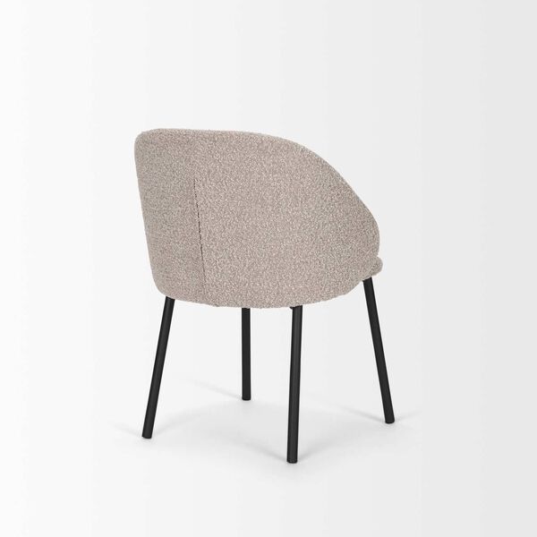 Shannon Taupe Boucle Fabric Dining Chair, image 5