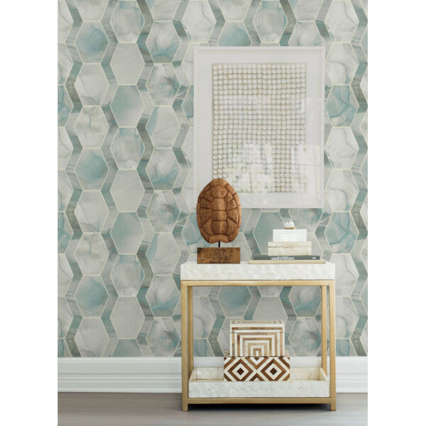 Candice Olson Modern Nature 2nd Edition Turquoise Earthbound Wallpaper, image 4